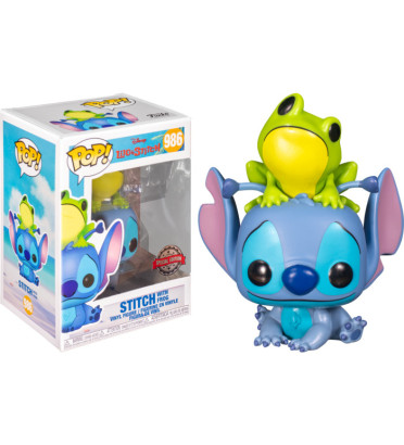 STITCH WITH FROG / LILO ET STITCH / FIGURINE FUNKO POP / EXCLUSIVE SPECIAL EDITION STITCH WITH FROG / LILO ET STITCH / FIGURINE FUNKO POP / EXCLUSIVE SPECIAL EDITION