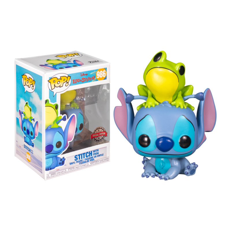 STITCH WITH FROG / LILO ET STITCH / FIGURINE FUNKO POP / EXCLUSIVE SPECIAL EDITION