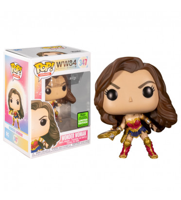 WONDER WOMAN WITH TIARA BOOMERANG / WONDER WOMAN 84 / FIGURINE FUNKO POP / EXCLUSIVE ECCC 2021