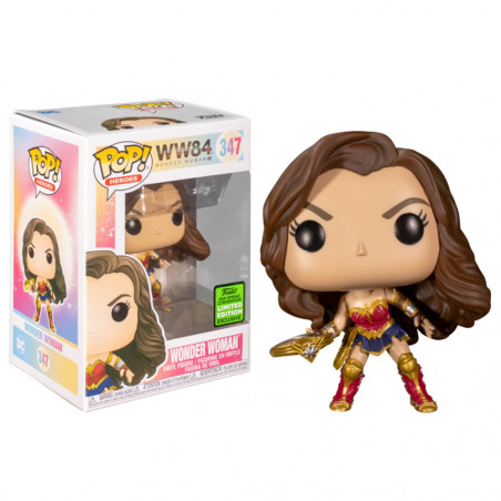 WONDER WOMAN WITH TIARA BOOMERANG / WONDER WOMAN 84 / FIGURINE FUNKO POP / EXCLUSIVE ECCC 2021