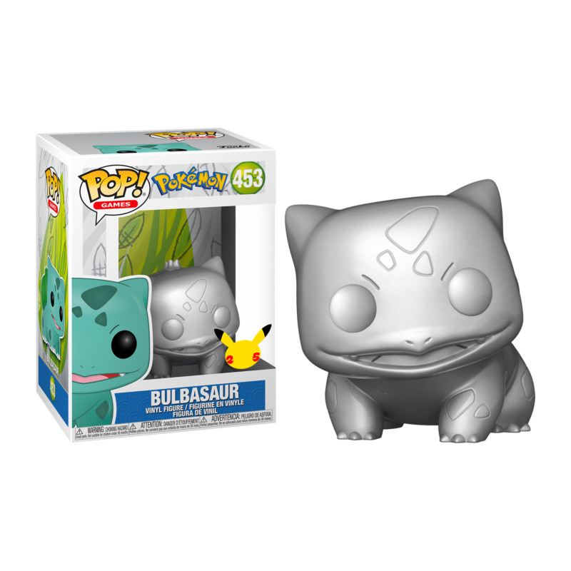 BULBASAUR SILVER / POKEMON / FIGURINE FUNKO POP