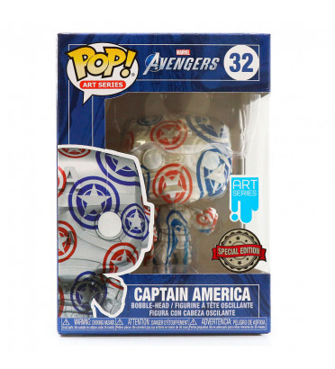 PATRIOTIC AGE CAPTAIN AMERICA WITH CASE PROTECTOR / MARVEL AVENGERS / FIGURINE FUNKO POP / EXCLUSIVE SPECIAL EDITION
