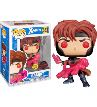 GAMBIT / X-MEN / FIGURINE FUNKO POP / EXCLUSIVE SPECIAL EDITION / GITD