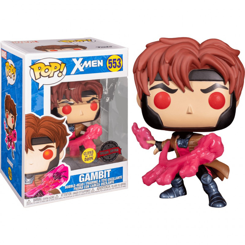 GAMBIT / X-MEN / FIGURINE FUNKO POP / EXCLUSIVE SPECIAL EDITION / GITD