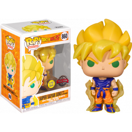 SUPER SAIYAN GOKU FIRST APPEARANCE / DRAGON BALL Z / FIGURINE FUNKO POP / EXCLUSIVE SPECIAL EDITION / GITD