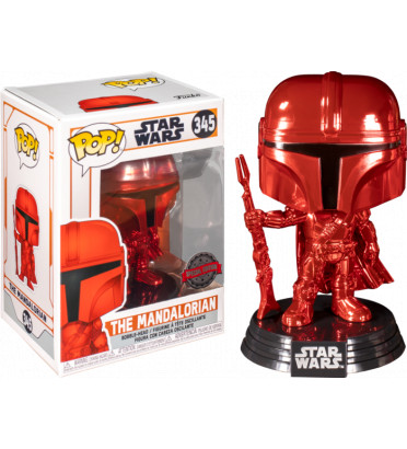 THE MANDALORIAN CHROME ROUGE / STAR WARS THE MANDALORIAN / FIGURINE FUNKO POP / EXCLUSIVE SPECIAL EDITION