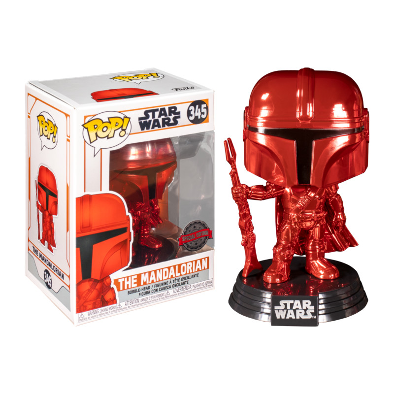 THE MANDALORIAN CHROME ROUGE / STAR WARS THE MANDALORIAN / FIGURINE FUNKO POP / EXCLUSIVE SPECIAL EDITION