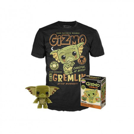 T-SHIRT S + POP GIZMO / GREMLINS / FIGURINE FUNKO POP